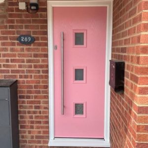 pink composite door 