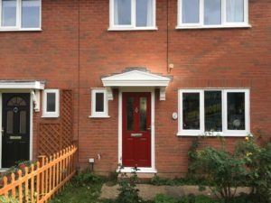 red composite door